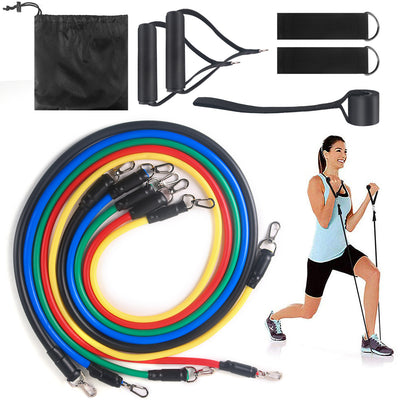 ️‍♀️ PowerBands™ 11-Piece Resistance Set – Full-Body Workout Anywhere! - Kamykart