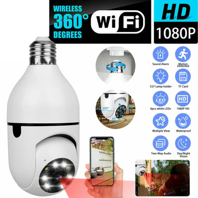 1080P HD Light Bulb Camera – Full Color Night Vision & Mobile Control - Kamykart
