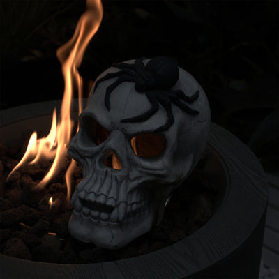Spooky Demon Skull for Fire Pits & Halloween Decor - Kamykart